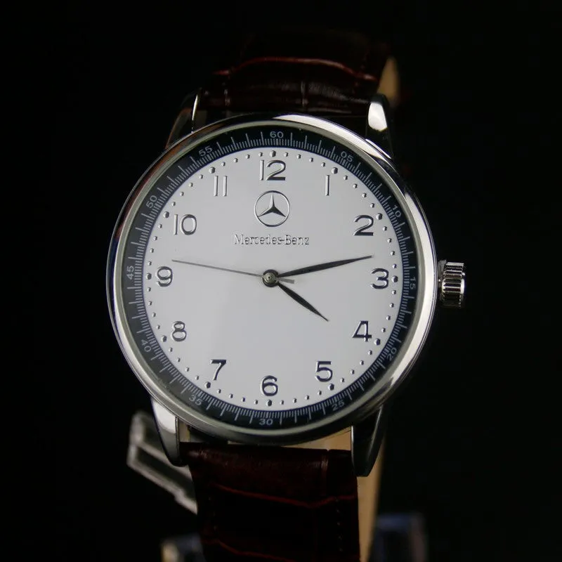 Luxury Brand benz Leather men Watches Waterproof Fashion Casual Sports Quartz Watch Business Wrist Watch Hour Relogio Masculino
