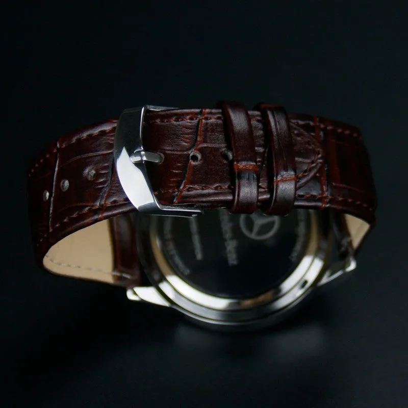 Luxury Brand benz Leather men Watches Waterproof Fashion Casual Sports Quartz Watch Business Wrist Watch Hour Relogio Masculino