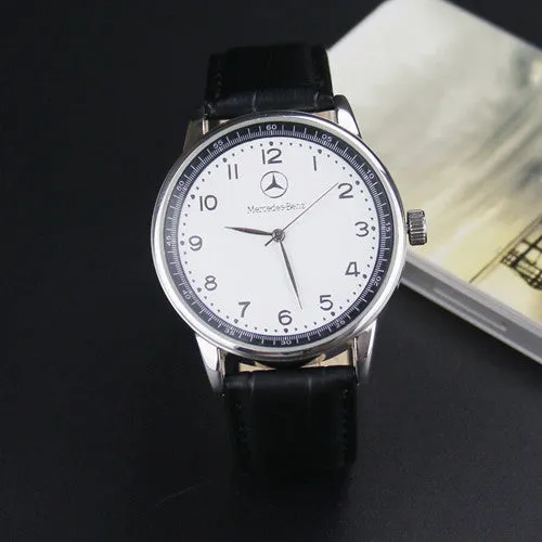 Luxury Brand benz Leather men Watches Waterproof Fashion Casual Sports Quartz Watch Business Wrist Watch Hour Relogio Masculino