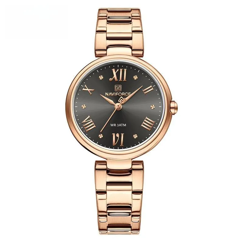 Luxury Brand Watches For Women Fashion Stainless Steel Waterproof Quartz Wristwatch