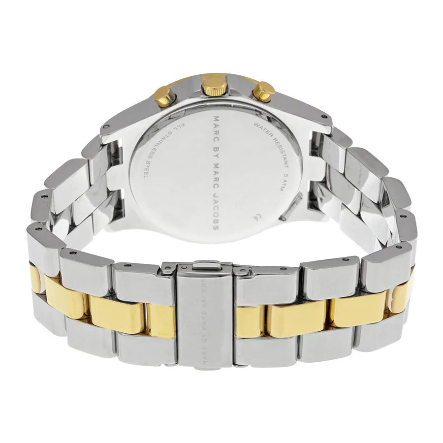 Marc By Marc Jacobs Henry Chronograph Silver Dial Stainless Steel Ladies Watch MBM3197