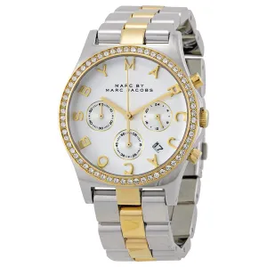 Marc By Marc Jacobs Henry Chronograph Silver Dial Stainless Steel Ladies Watch MBM3197