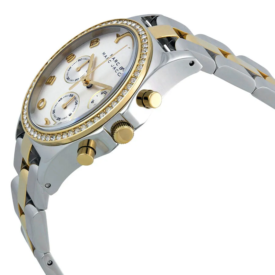 Marc By Marc Jacobs Henry Chronograph Silver Dial Stainless Steel Ladies Watch MBM3197