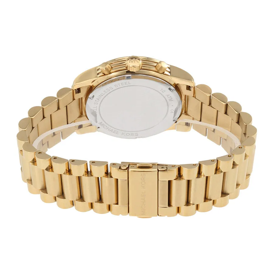 Michael Kors Cooper Chronograph Gold Dial Ladies Watch MK6274