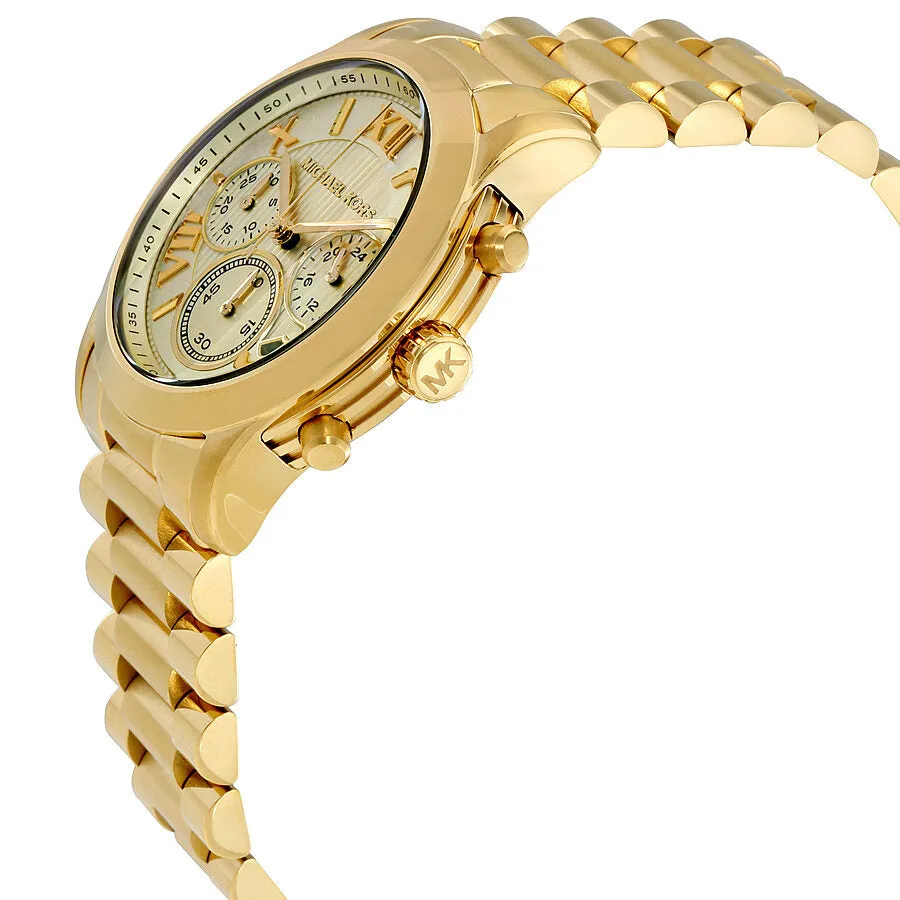 Michael Kors Cooper Chronograph Gold Dial Ladies Watch MK6274