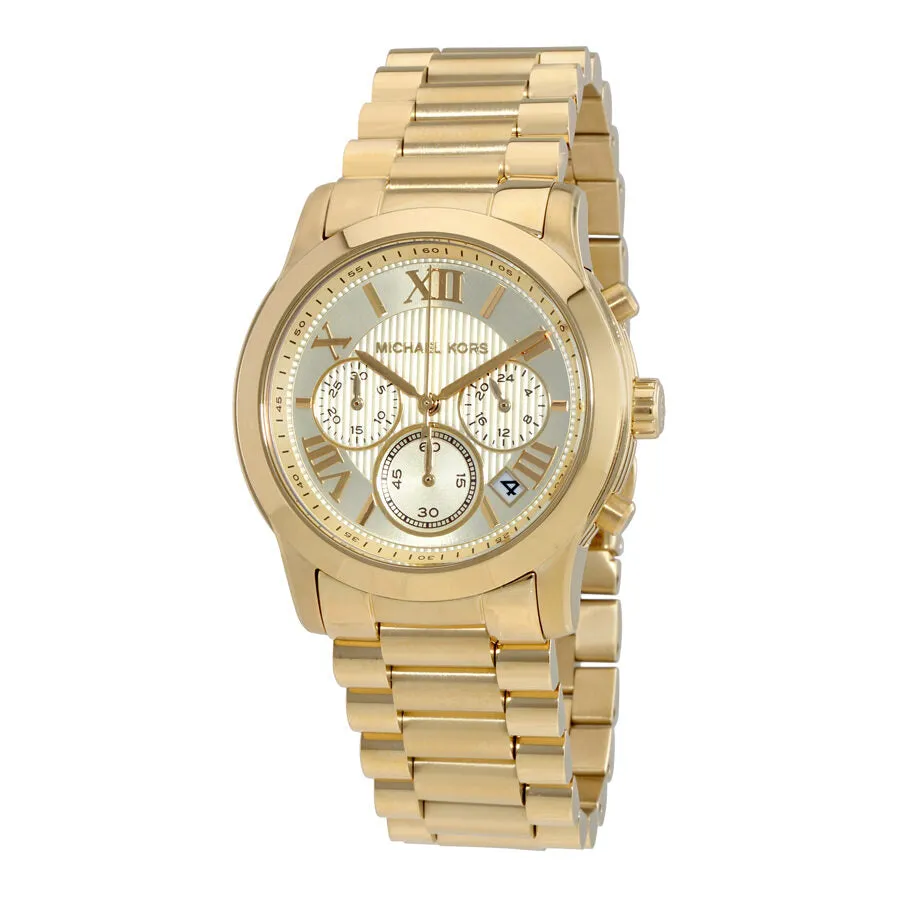 Michael Kors Cooper Chronograph Gold Dial Ladies Watch MK6274
