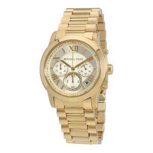 Michael Kors Cooper Chronograph Gold Dial Ladies Watch MK6274