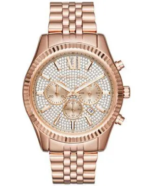 Michael Kors Lexington Mk8580 Rose Gold Rose Chronograph Watch