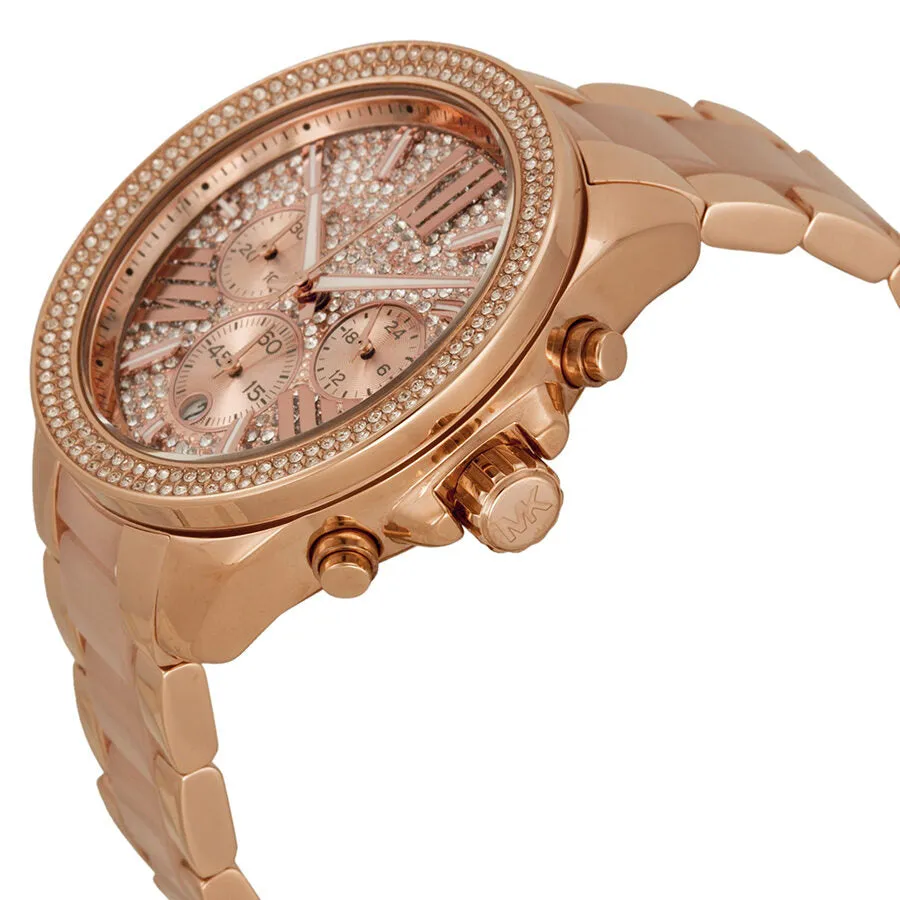 Michael Kors Wren Crystal Pave Dial Chronograph Ladies Watch MK6096