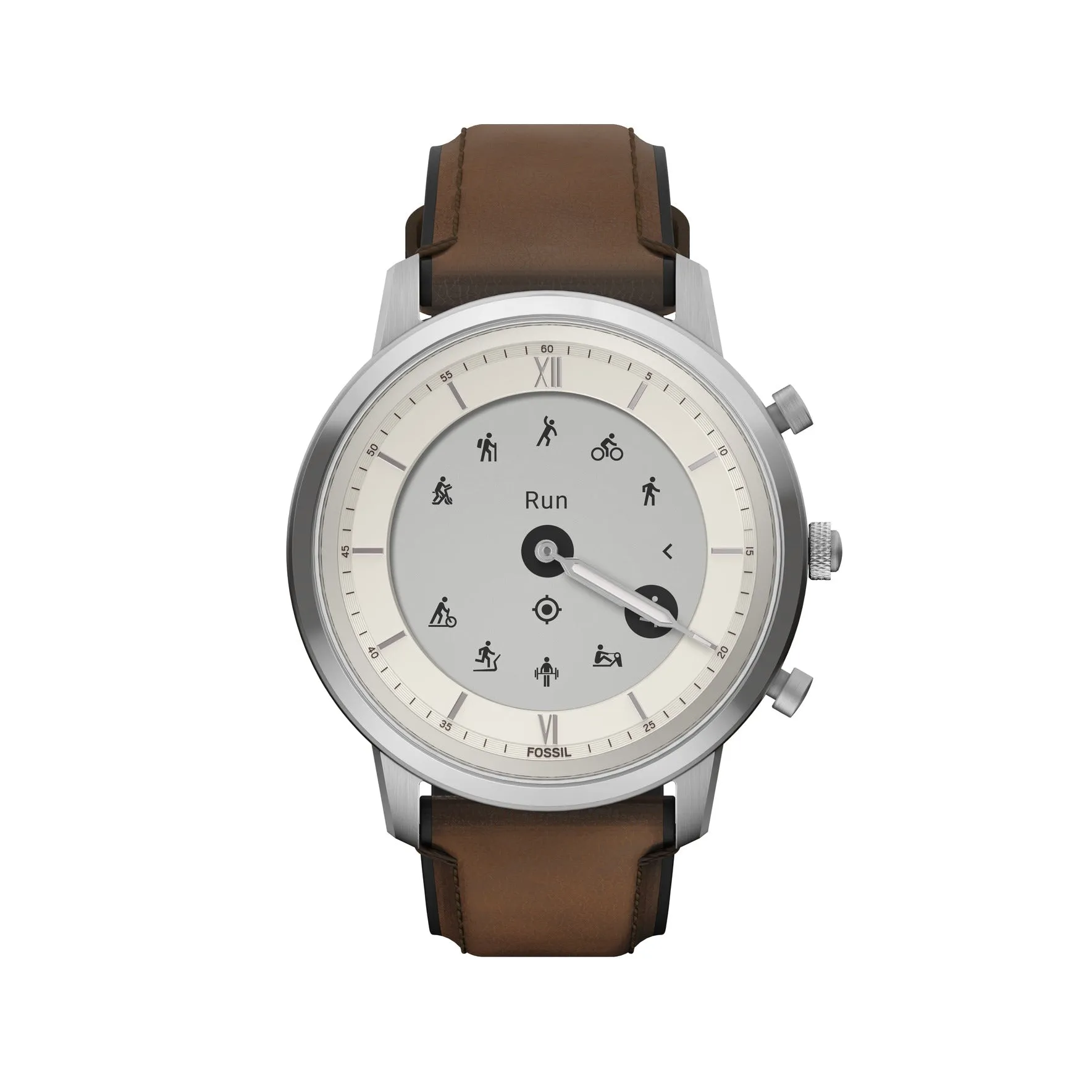 Neutra Gen 6 Hybrid Smartwatch Medium Brown Leather