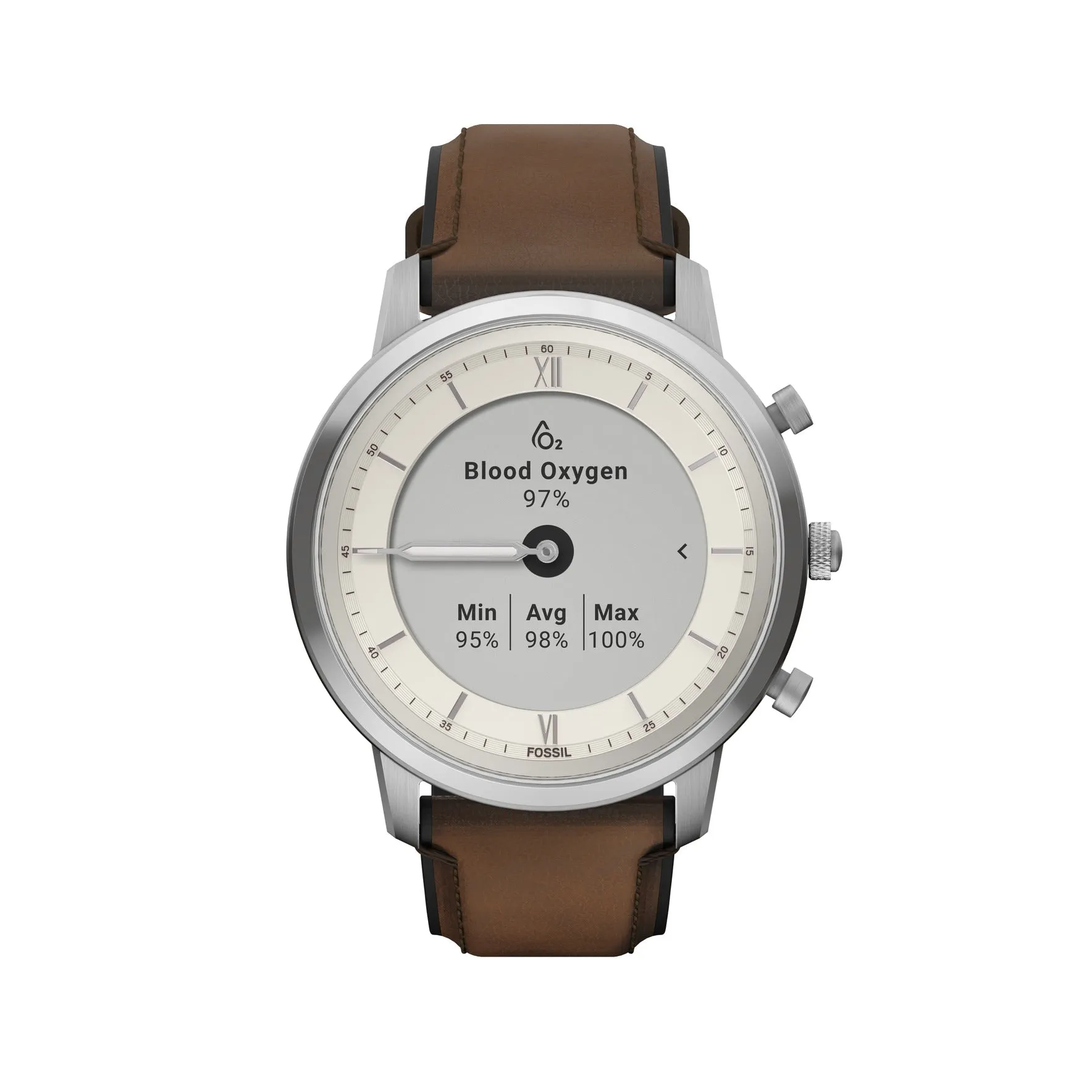 Neutra Gen 6 Hybrid Smartwatch Medium Brown Leather