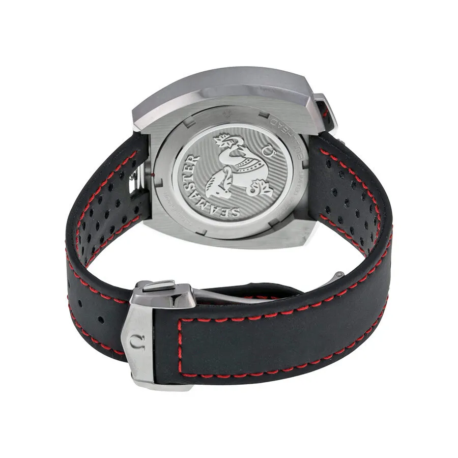 Omega Seamaster Bullhead Automatic Silver Dial Black Leather Strap Men's Watch 22512435002001 225.12.43.50.02.001