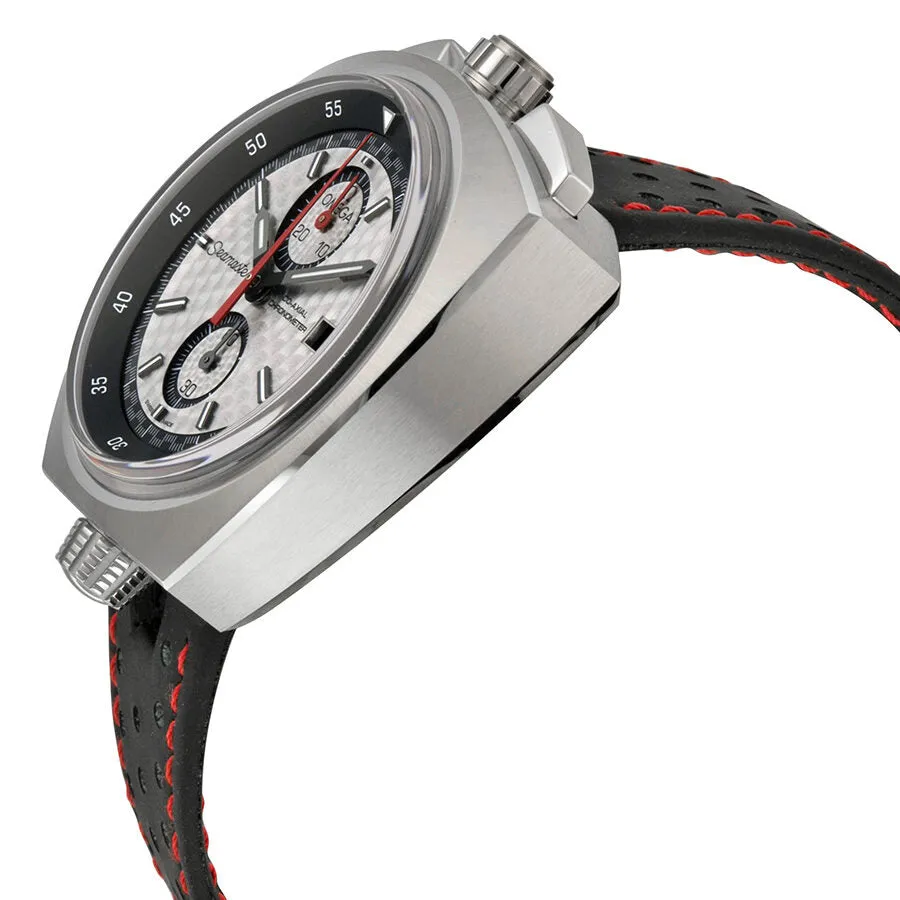 Omega Seamaster Bullhead Automatic Silver Dial Black Leather Strap Men's Watch 22512435002001 225.12.43.50.02.001