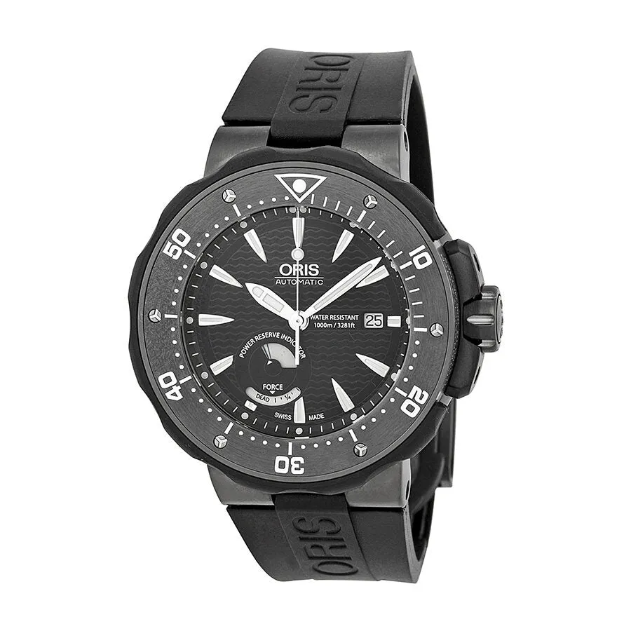 Oris ProDiver Hirondelle Limited Edition Black Dial Black Rubber Men's Watch 01 667 7645 7294-Set