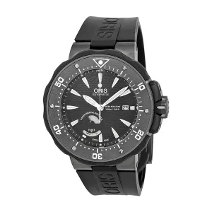 Oris ProDiver Hirondelle Limited Edition Black Dial Black Rubber Men's Watch 01 667 7645 7294-Set