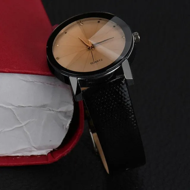 Quartz  Leather Wrist Watch for Men