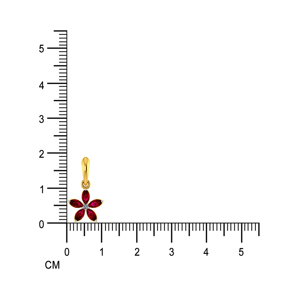 Stone Studded Floral Designer Diamond Pendant Set