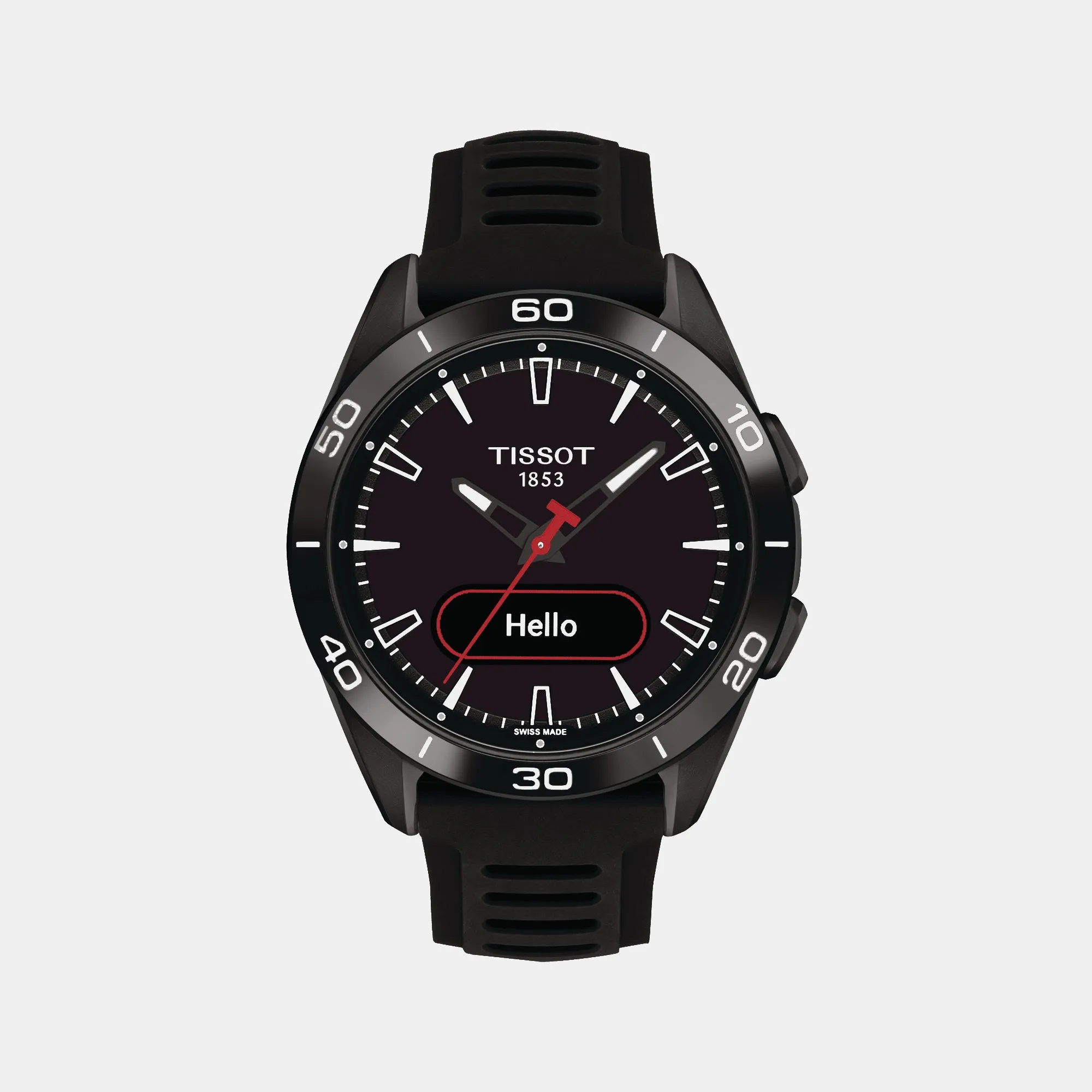 T-Touch Connect Sport Unisex Black Analog Silicone Watch T1534204705104
