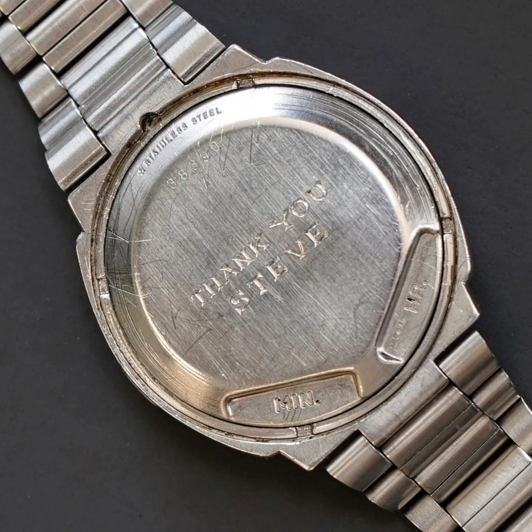 Vintage PULSAR Tiffany & Co. LED Digital Watch - ALL S.S. Original Pulsar Bracelet