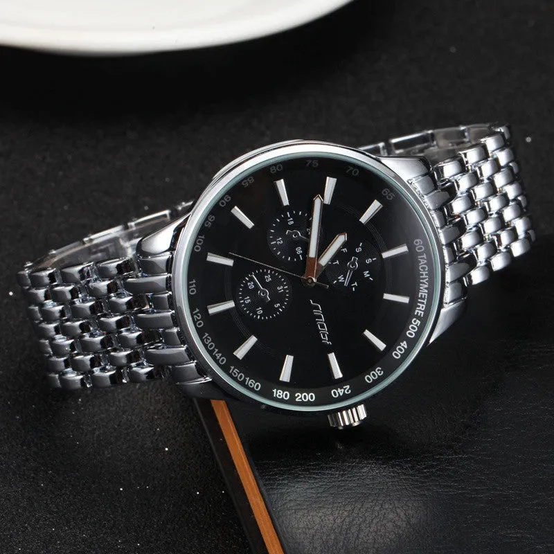 Watches Men Luxury Brand Full Steel Watch Business Quartz Wristwatch Male Waterproof Military Watches Gift Relojes