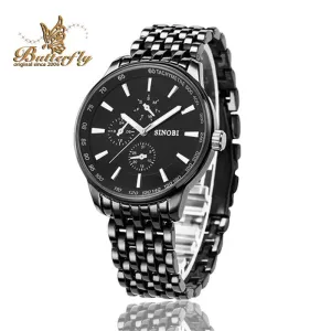 Watches Men Luxury Brand Full Steel Watch Business Quartz Wristwatch Male Waterproof Military Watches Gift Relojes